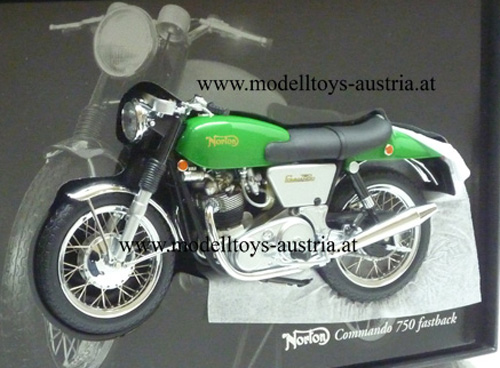 Norton Commando 750 Fastback 1968 green 1:12, Modelltoys-Austria